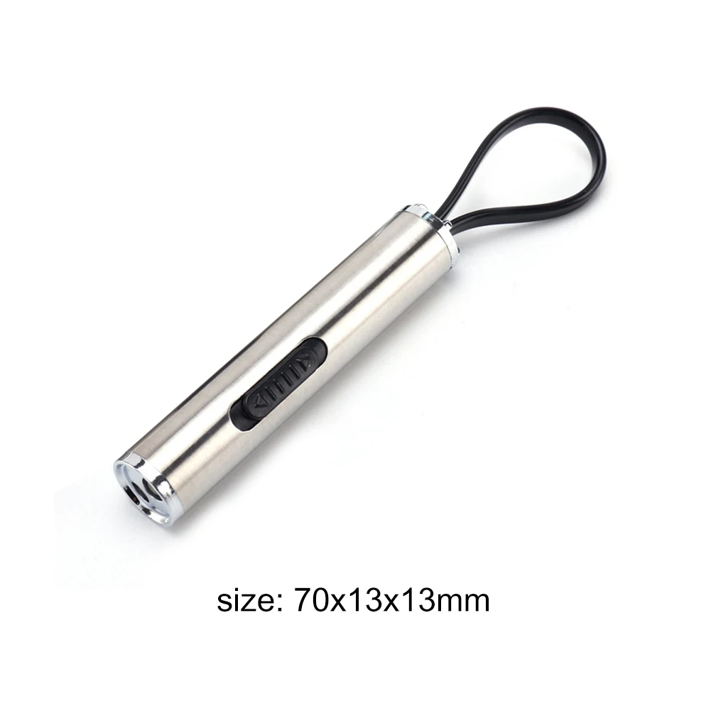 

Stainless Steel Pocket Lamp 2 Modes Mini Banknote Checking UV Flashlight Portable LED Checker Detection Light Torch