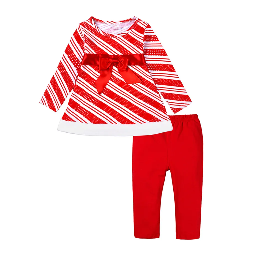 Милая Одежда для маленьких платье маленькой девочки в рождественском стиле