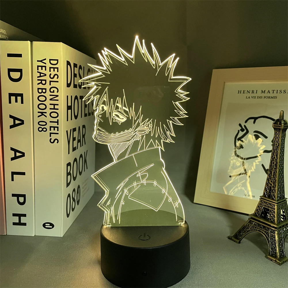 

MY HERO ACADEMIA Himiko Toga Figure 3D Light Anime LED Night Lamp Kids Bedroom Decoration Light Bedside Table 3D Lamp Xams Gift