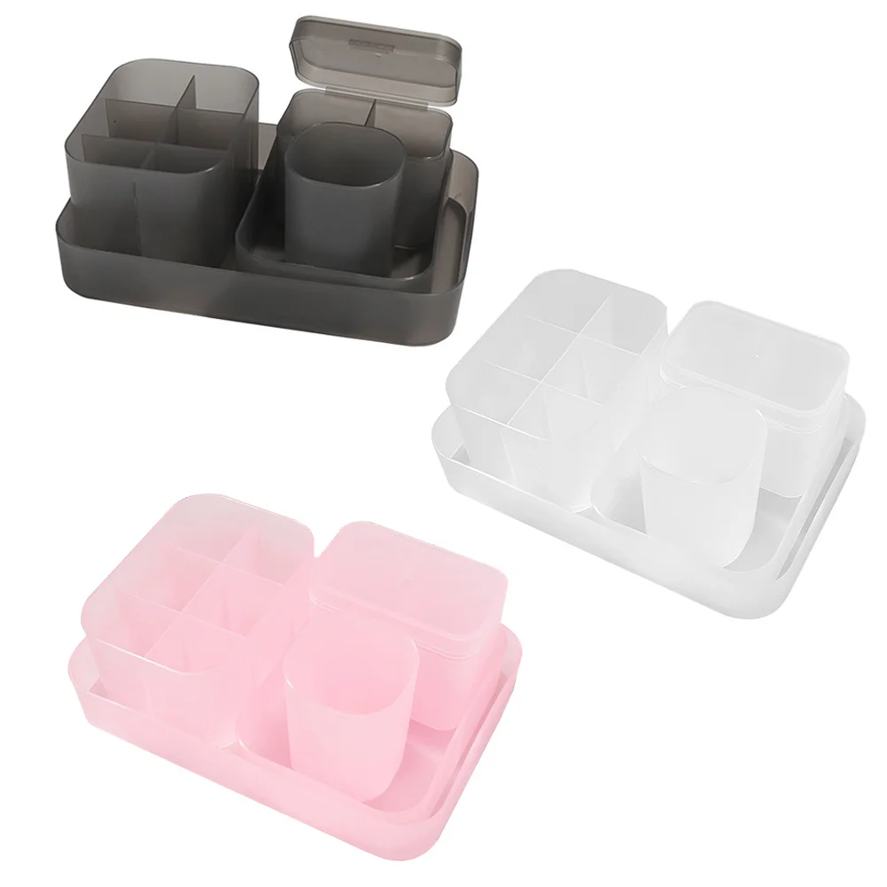 

Makeup Organizer Box Storage Holder Cosmetic Storage Case Adjustable Pen Diamond Organizer For Makeup Tools Brush 5pcs/Pack