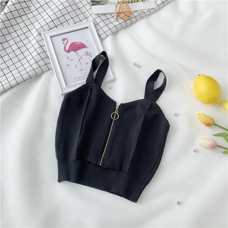 Корейский Стиль Женский вязаный с низким вырезом на спине летние комплекты