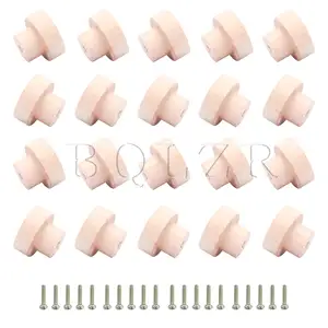 BQLZR 20x аксессуары для дома 35x25 мм деревянная фурнитура Superba круглые ручки для шкафа ящика обуви шкафа