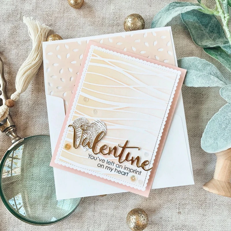 Набор для украшения конвертов металлические пресс формы сделай сам скрапбукинг