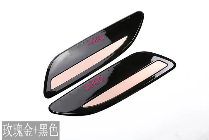 For Range Rover Velar 2017 2018 Car Accessories ABS Chrome Hood Air Vent Outlet Wing Trim 2pcs | Автомобили и мотоциклы