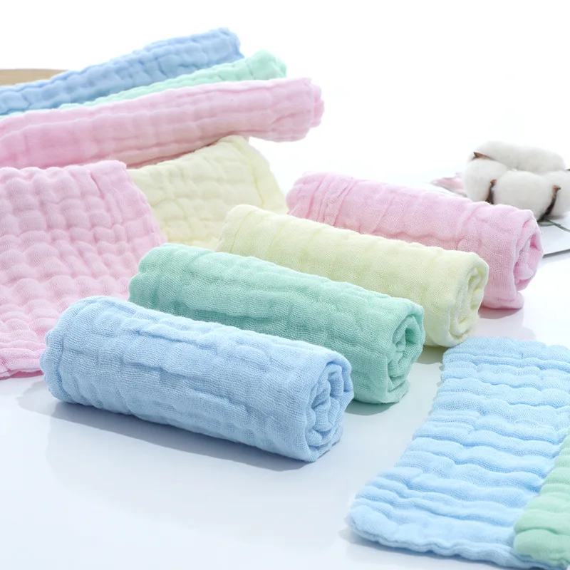 July baby 30*30 см чистый хлопок шестислойное газовое впитывающее полотенце носовой
