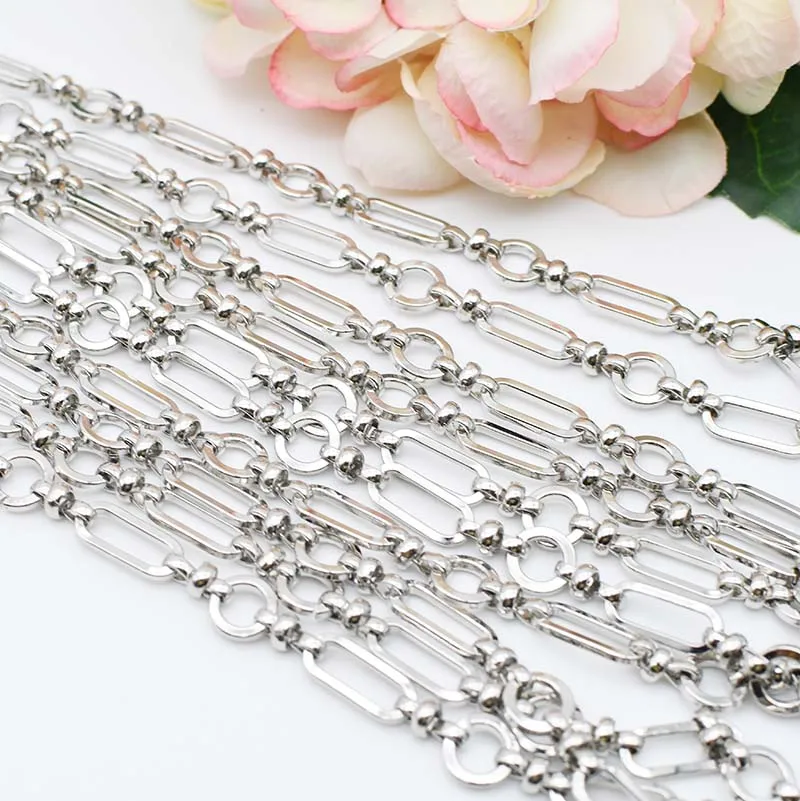

40'' New style silver plated Paved Necklace Pendant Chain Jewelry Connector DIY Fine Jewellery Making