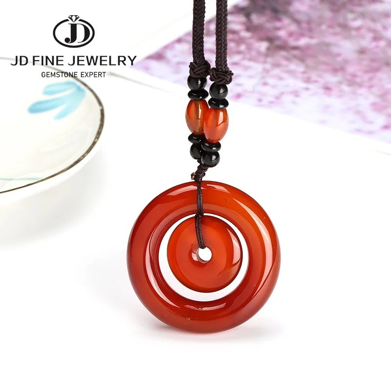 JD 5*5 см натуральный ледяной желтый Агат мир Пряжка красный агат нефрит ожерелье