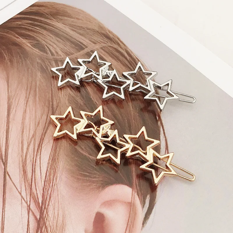 Новинка 2019 женские винтажные золотистые шпильки для волос из сплава милые