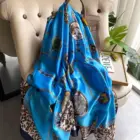 2022 дизайнерский брендовый женский шарф, модные шелковые шарфы с принтом, женский платок хиджаб и шарф, бандана, пляжные палантины, Пашмина