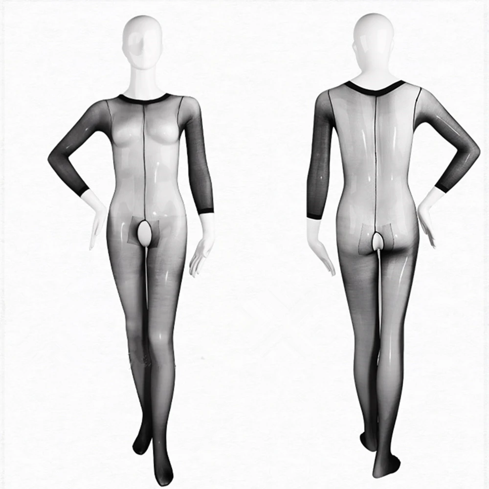 

12 Styles Sexy Lingerie Hot Erotic Silk Bodystocking Bodysuits Costumes for Women Open Crotch See Through Babydolls Underwear