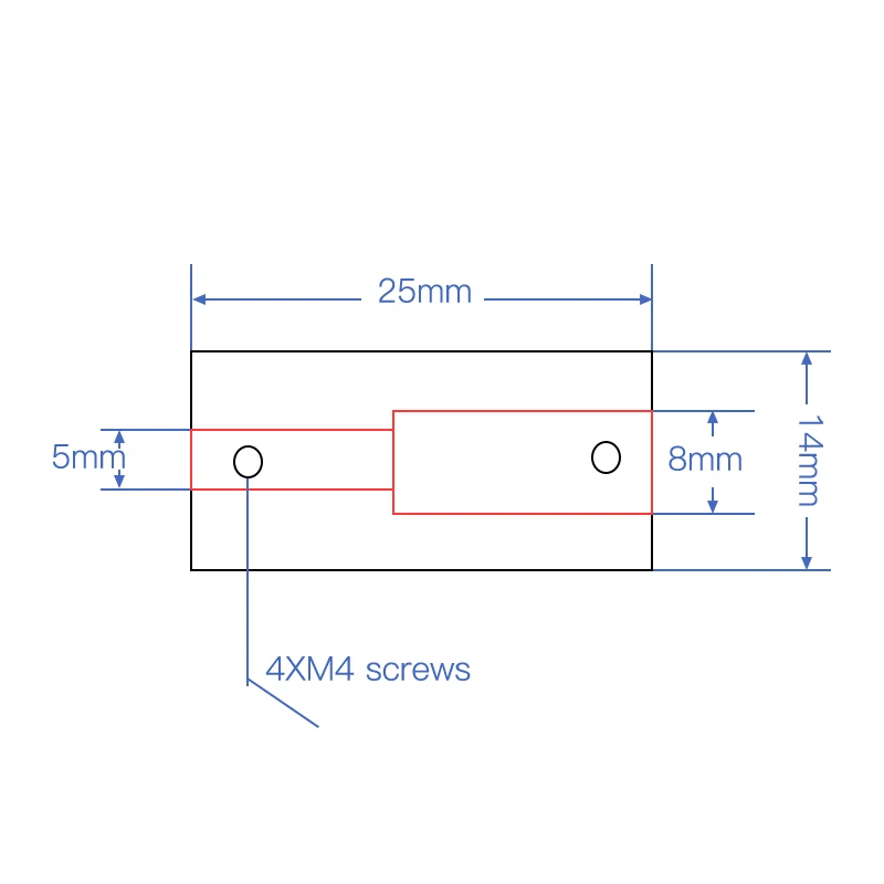 5 шт. муфта вала D14L25 алюминиевая с отверстием 5x5 5x8 8X8mm синяя Гибкая жесткая