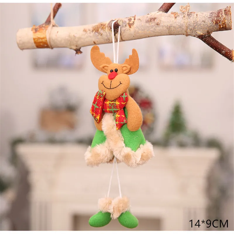 Новогодний Санта-Клаус Снеговик Лось новогодние куклы Noel Deco Рождественская елка украшение для дома Рождество Navidad подарок для детей