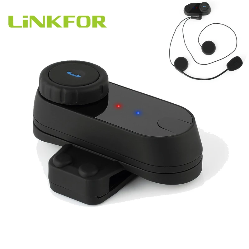 

LiNKFOR 2x For BT 800M Interphone Bluetooth-compatible Motorbike Motorcycle Helmet Intercom FM Headset interphone Headset