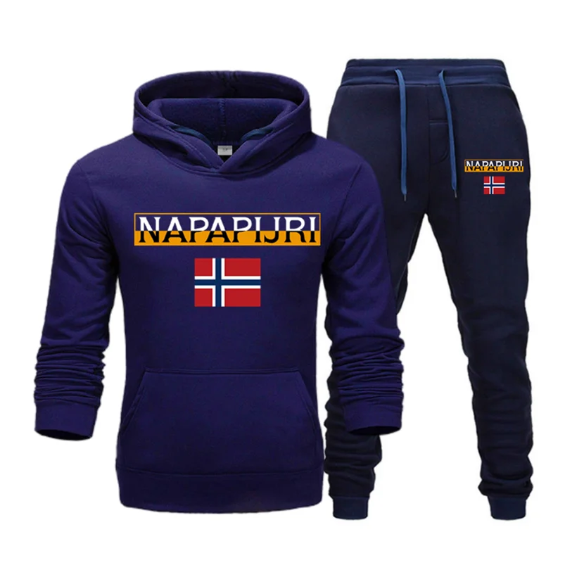 

Brand Autumn And Winter Men's Suit Sportswear 2 Piece Hoodie Pants Jogging Fitness Sports Hedging Sportswear Suit Rropa Hombre
