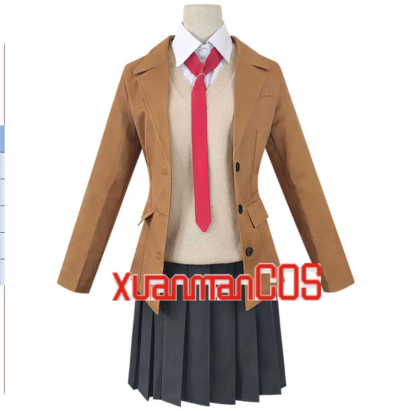 

Anime Seishun Buta Yarou Series Sakurajima Mai Cosplay Costume Full Set School Uniform Skirt Azusagawa Sakuta Women Suit