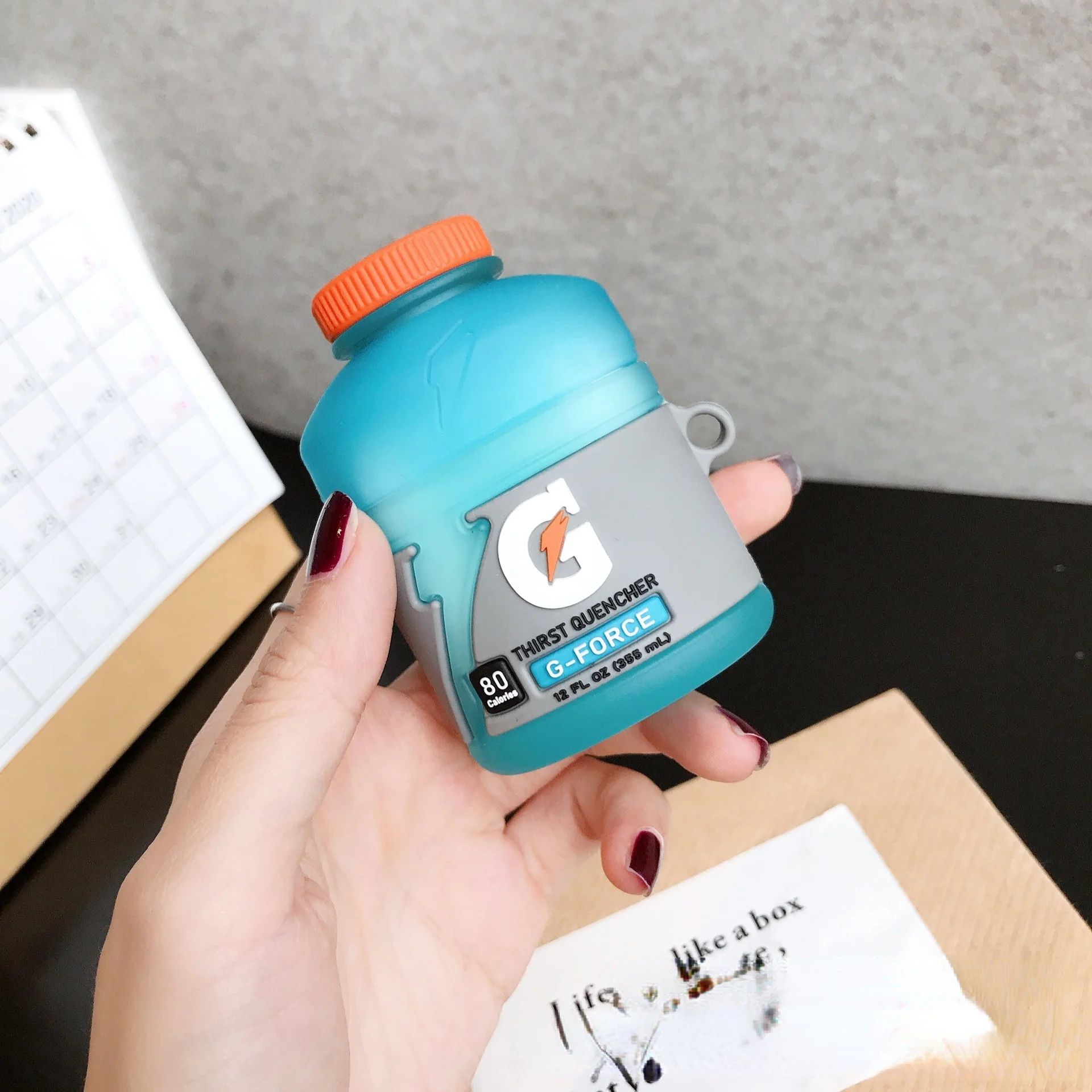 Симпатичные чехлы с бутылочкой для напитков беспроводных наушников Apple Airpods 1 2 3