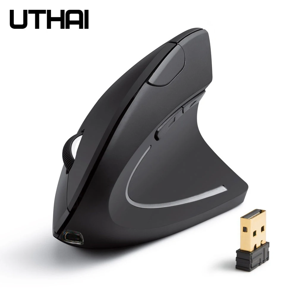 Беспроводная мышь UTHAI DB01USB 800/1200, регулируемая USB 2,4G, беспроводная оптическая мышь, эргономичная мышь, подходит для мыши для ноутбука