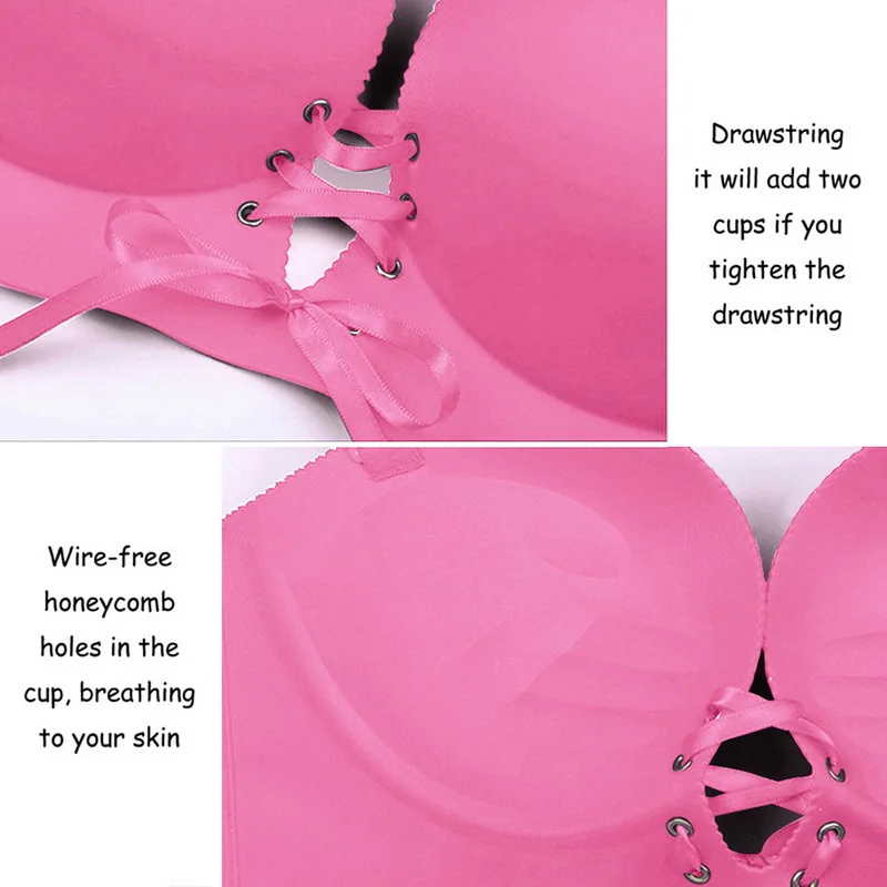 

Elovegirl Sexy Women Lingerie Bandage Bra Push Up Gather Gym Buckle Underwear Running Outdoor Wire Free Bras Ropa Interior Femen