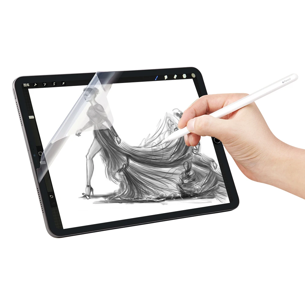 Матовая ПЭТ бумага как пленка для iPad 10 9 Air4 6th 7 8th 2 Air 3 5 Mini Pro 11 12 защита экрана