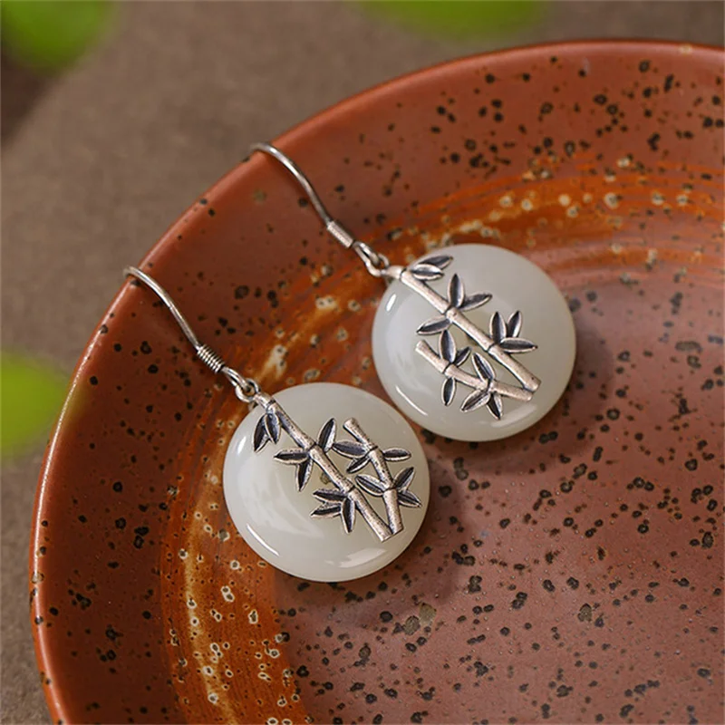 Ювелирные изделия из настоящего серебра 925 пробы с желтым халкадоном и белым