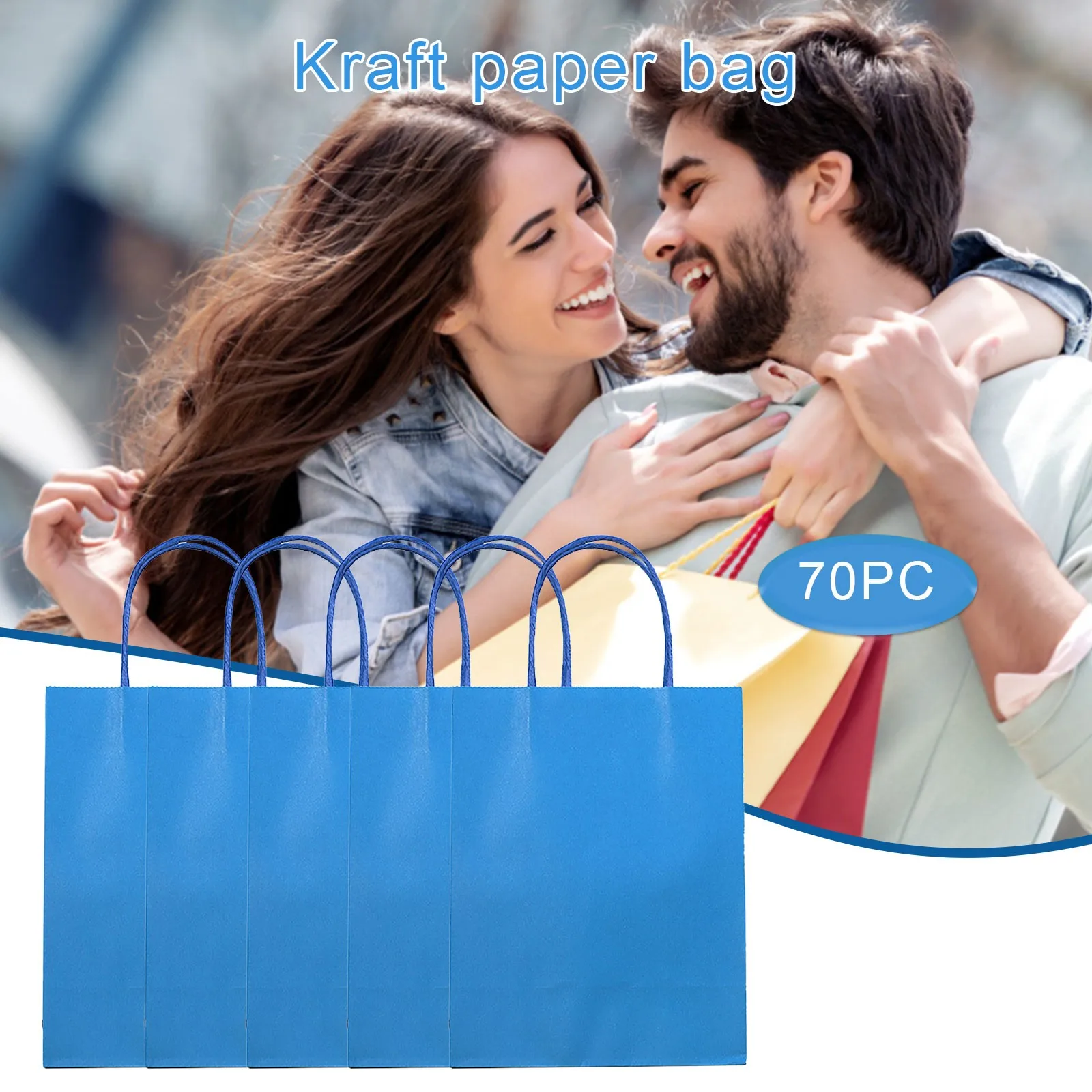 

10pcs Kraft Paper Bags For Children Birthday Weddings Celebrations Gift Bags Candy Cookies Bags Xmas Home Decorations