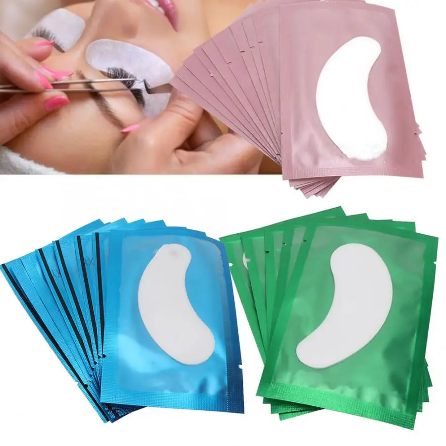 Ресницы 50 шт набор наращивание ресниц изоляционная накладка макияж патчи для