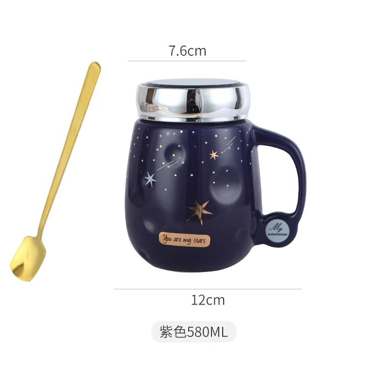 Personal Office Reusable Ceramic Tea Coffee Mug Personalized Tumbler Taza Ceramica Porcelain Cup With Lid A5B | Дом и сад