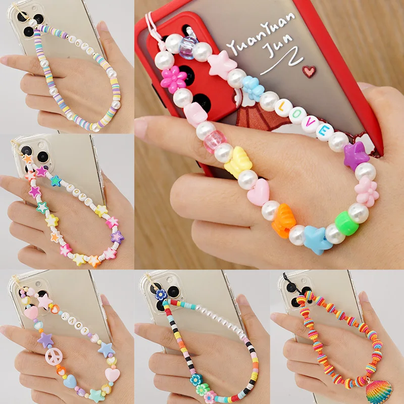 

New Mobile Phone Strap Lanyard Colorful For Phone Holder Summer Beach Phone Chains Cute Fruit Strap Phone Case Hanging Cord