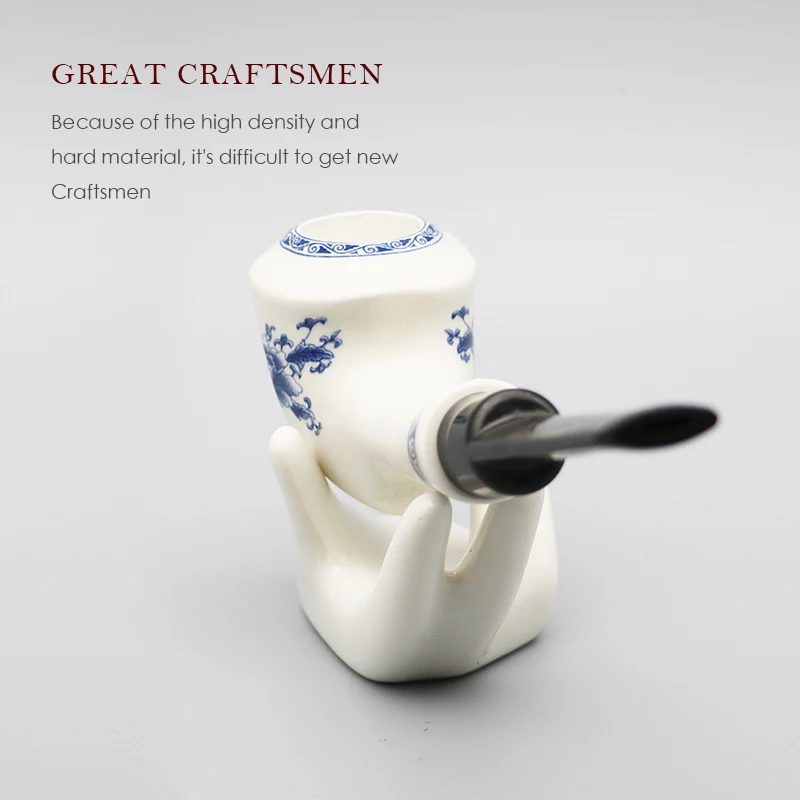 ▂Курительная сине белая фарфоровая курительная трубка с бесплатными