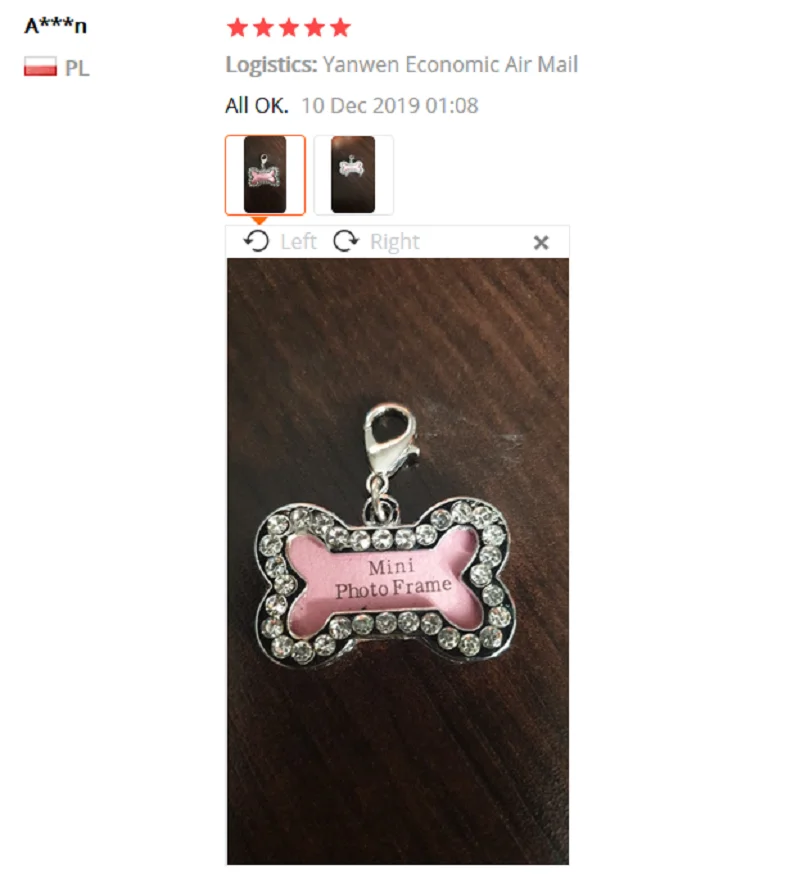 Персонализированная идентификационная бирка в форме кости для домашних