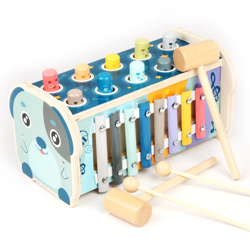 

Puppy Playing Hamsters Knocking Piano Percussion Toy Toddler Musical Instruments 54DF