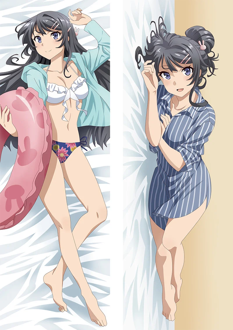 

Аниме Sakurajima Mai Косплей Rascal Not Dream Of Bunny Girl Senpai обнимающая подушка для тела Чехол