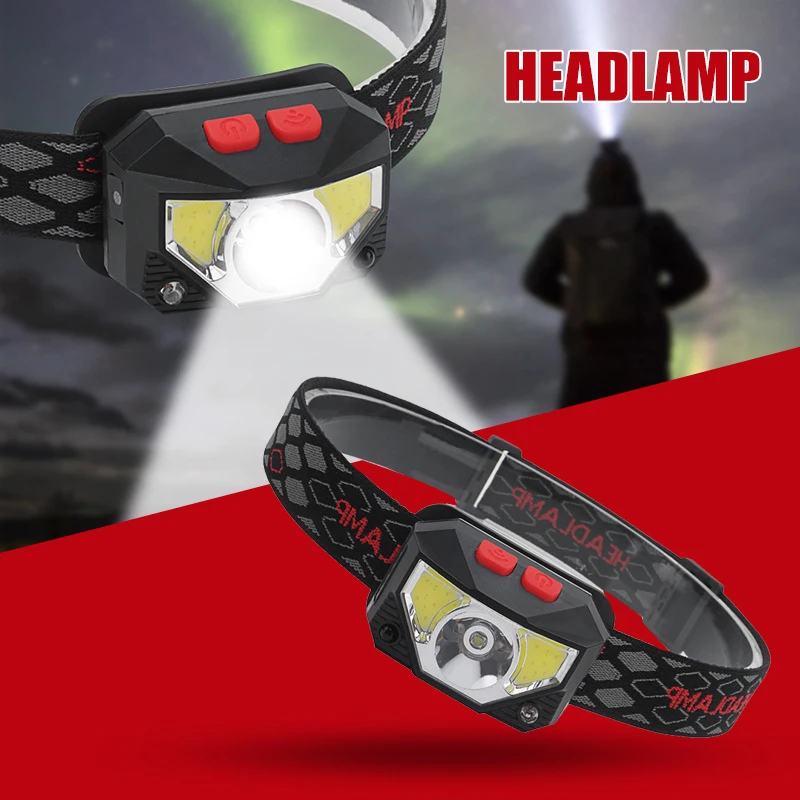 

Hot Sale Headlights Rechargeable Waterproof Adjustable headband for Outdoor Night Fishing ED889