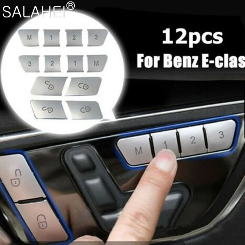 

Car Seat Memory Button Knob Cover Stickers Interior Modified For Mercedes-Benz A B E-Class GLA CLA GLK GLE CLS ML GL