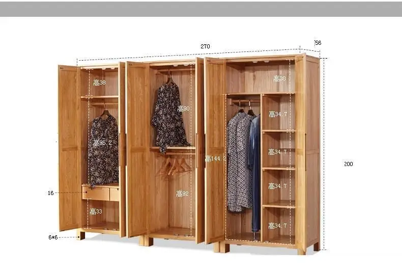 Meuble дом Yatak Odasi mobillya дерево Lemari Armadio потертый шик деревянный шкаф для спальни Mueble De Dormitorio гардероб