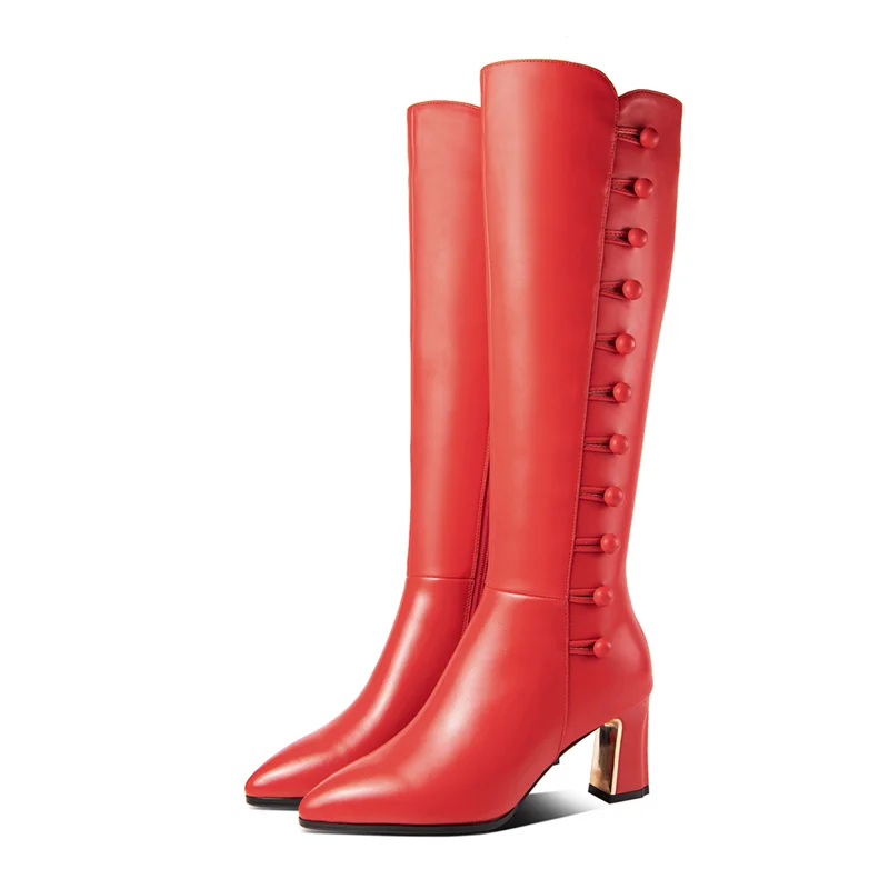 FEDONAS/пикантные женские сапоги до колена Новинка 2021 года Хит Качественные из
