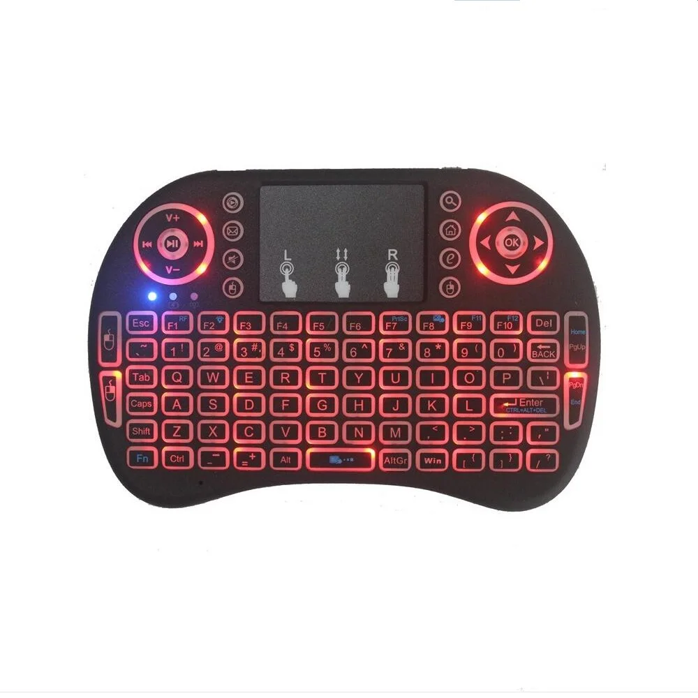 

i8 Mini 2.4G Wireless Keyboard Rechargeable Battery Touchpad Color Backlit Air Mouse For Android Smart TV Box Xbox PC PS3/PS4