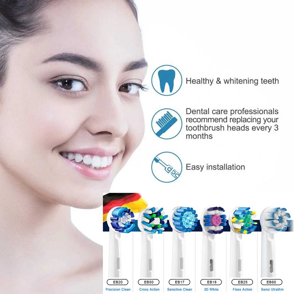 OralB зубная щетка перезаряжаемая зубная щетка Oralb держатель для зубной щетки сменные головки звуковое вращение для взрослых Smart Time D12 D12013