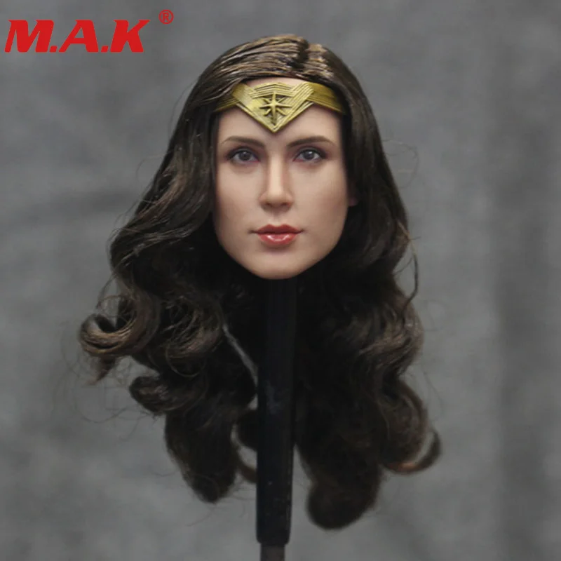 

1/6 scale DR005 Gal Gadot long curly hair head model head sculpt carving for 12" female girl woman lady body action figures