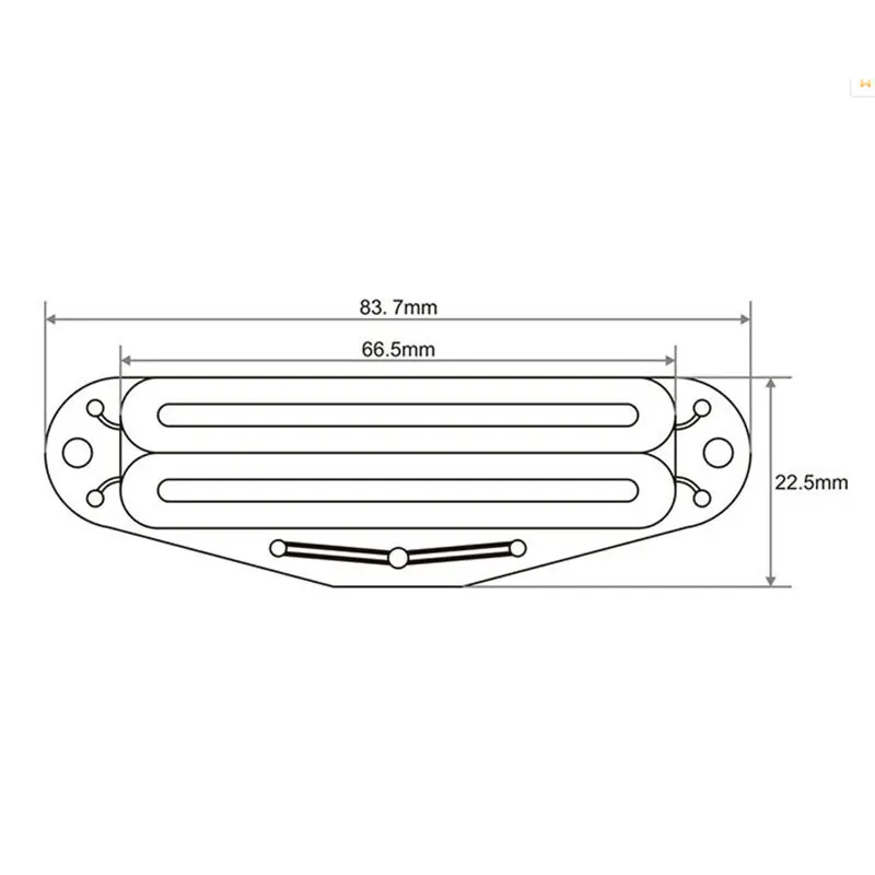 Звукосниматель Humbucker с двойной горячей рейкой высокая Выходная гитара размер