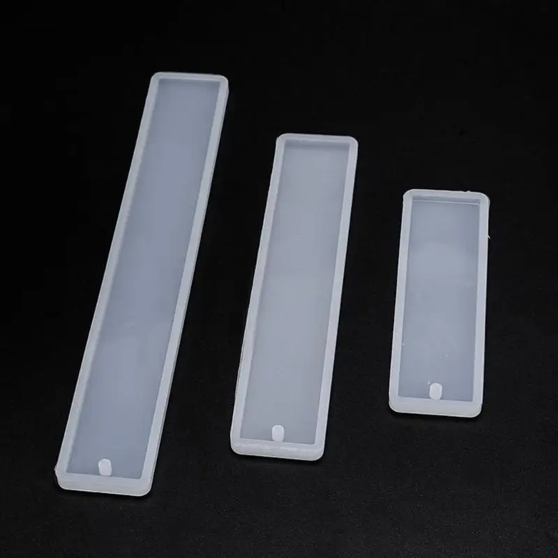 

6 Pcs/Set Crystal Epoxy Resin Mold Rectangle Bookmark Silicone Mould Handmade Crafts Jewelry Making Tools X7YA