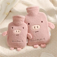 1000ml cute pig bunny hot water bottle water filled warm water bag hot compress belly size plush cute baby girl warmer bag