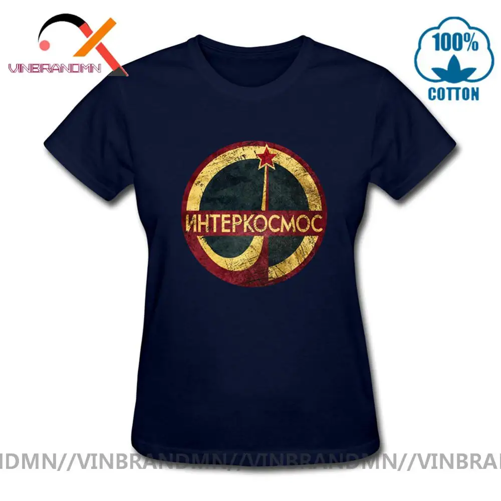 Футболка с логотипом СССР эмблема Гагарина | Женская одежда
