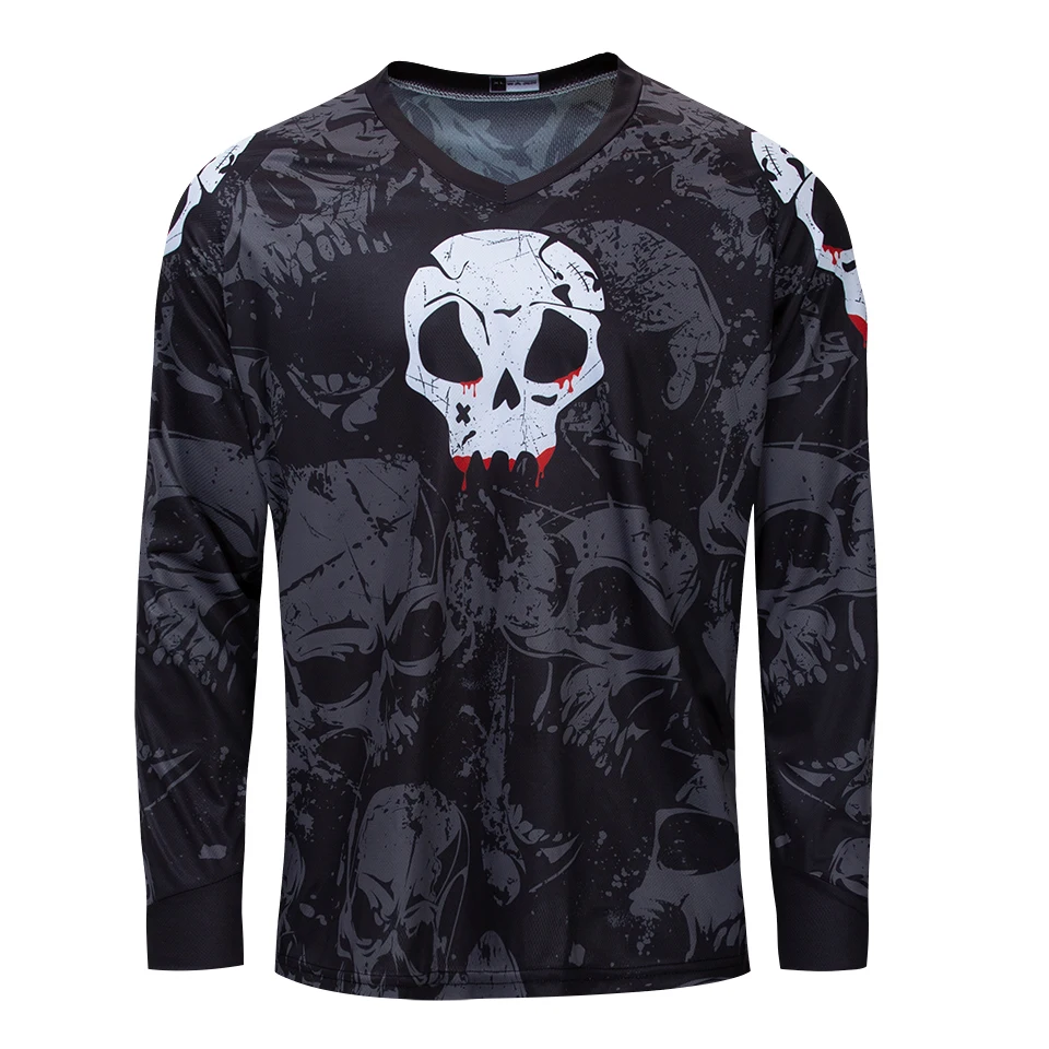 

Men Downhill Jersey 2022 Long Sleeve Motocross Shirt Sport DH Wear Funny Cycling Clothes Mountain Bike Clothing MTB Bicycle Top