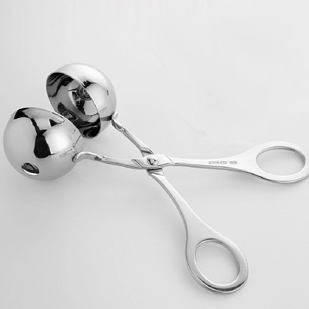 

304 Stainless Steel Ball Maker Meatball Production Mold Fried Fish Meatballs Making Clip Spoon Kitchen Cooking Accessory
