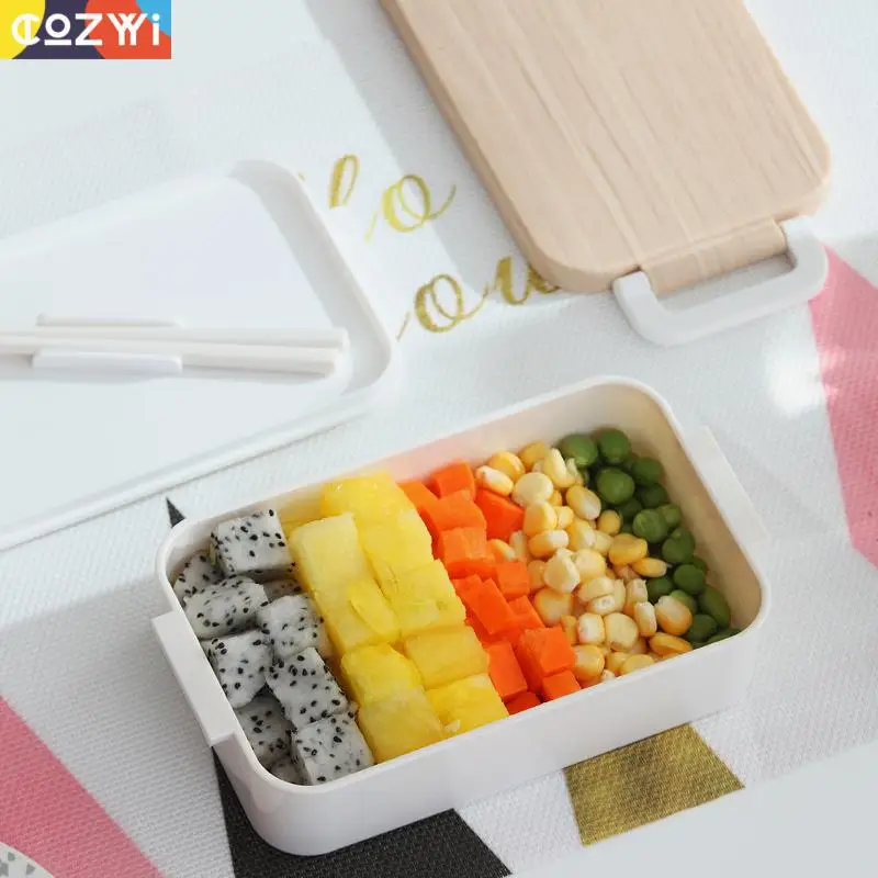 Прямоугольный Ланчбокс в европейском стиле однослойная деревянная Кепка с