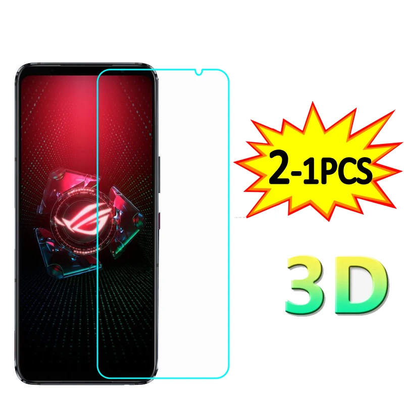 

2-1PCS Tempered Glass For Asus ROG Phone 5 I005DA I005DB ZS673KS Screen Protector For Asus ROG Phone 5 Pro Ultimate Glass Cover
