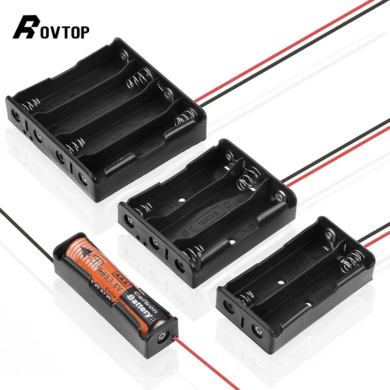 Rovtop 18650 Коробка для хранения аккумулятора чехол сделай сам 1 2 3 4 слота