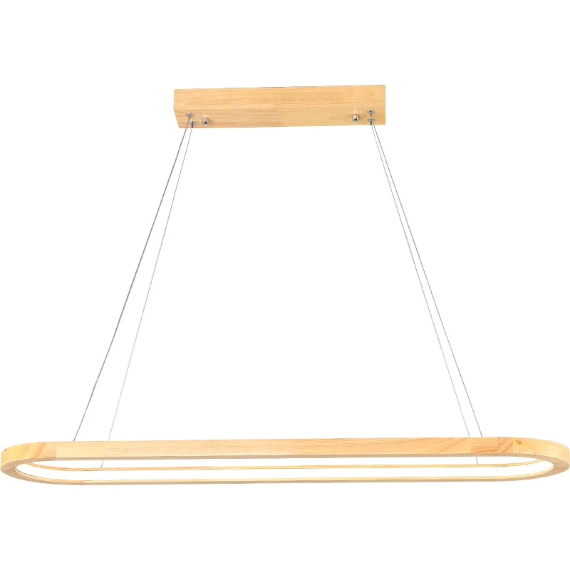 Lámpara colgante moderna de madera auténtica, luces interiores para comedor, mesa de salón, estudio, cocina, decoración minimalista de lujo