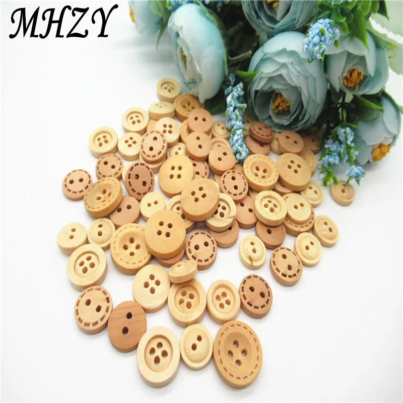 30/50 шт. деревянные пуговицы ручной работы|Пуговицы| |